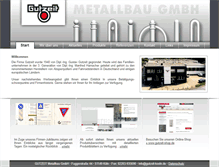 Tablet Screenshot of gutzeit-metallbau.de
